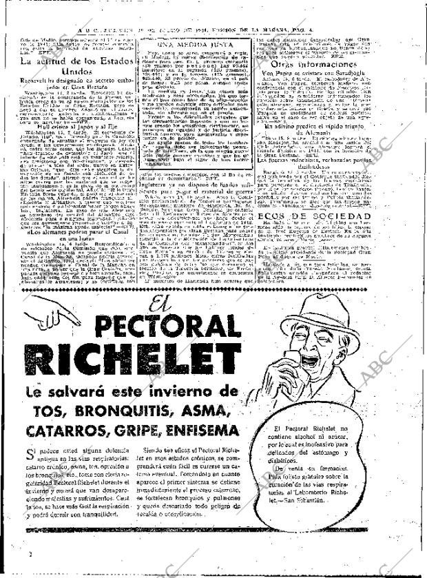 ABC MADRID 16-01-1941 página 4