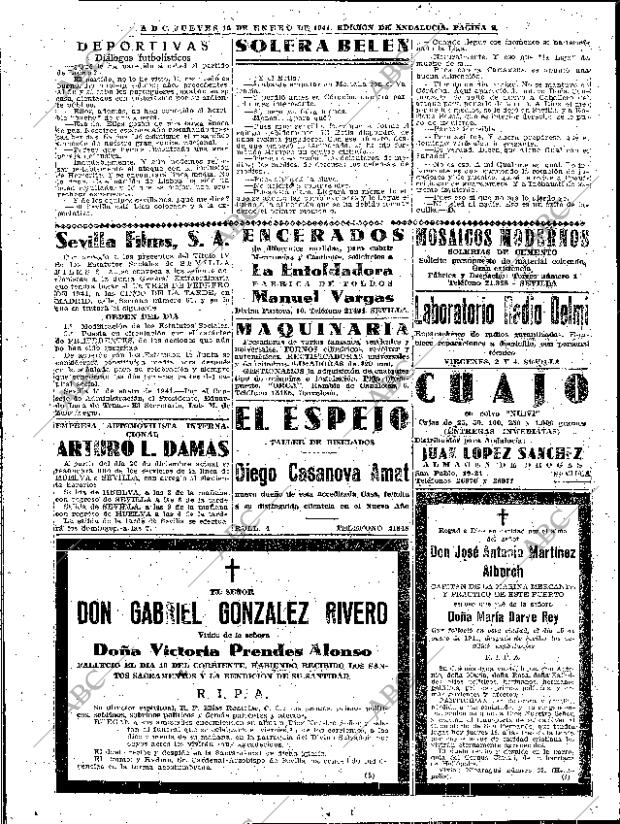 ABC SEVILLA 16-01-1941 página 2