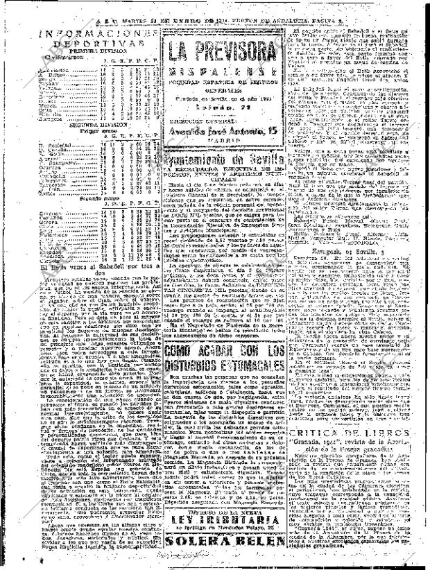ABC SEVILLA 21-01-1941 página 2