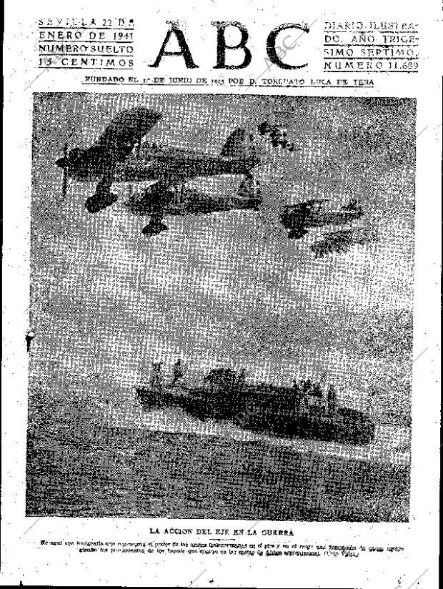 ABC SEVILLA 22-01-1941 página 1