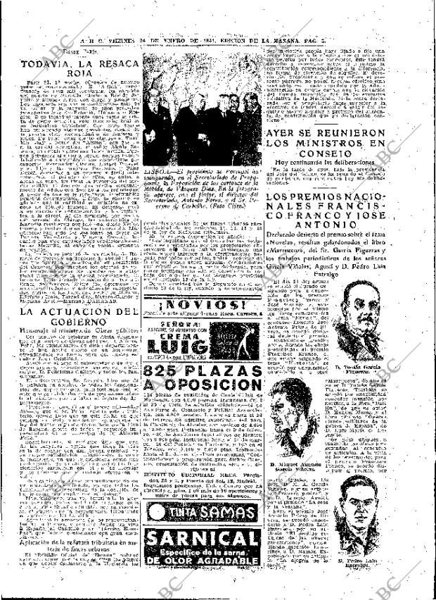 ABC MADRID 24-01-1941 página 5