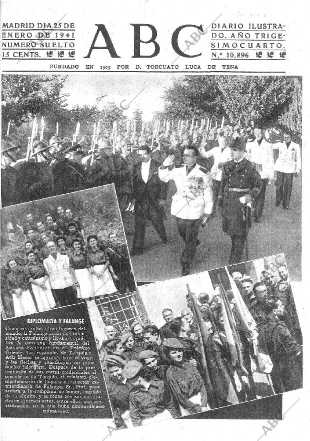 ABC MADRID 25-01-1941 página 1