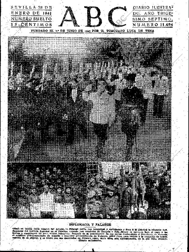 ABC SEVILLA 28-01-1941 página 1