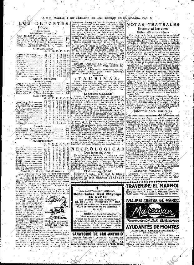 ABC MADRID 04-02-1941 página 7
