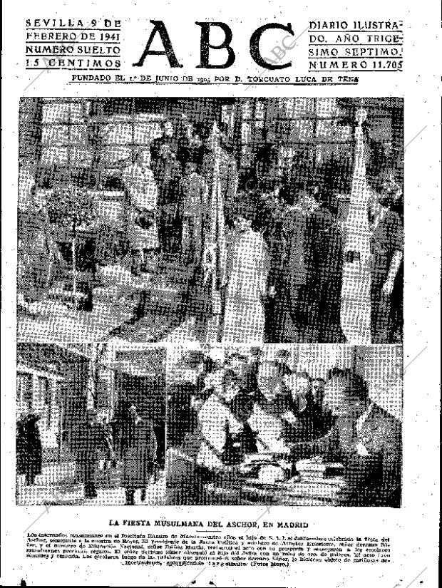 ABC SEVILLA 09-02-1941 página 1