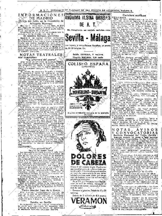 ABC SEVILLA 09-02-1941 página 6