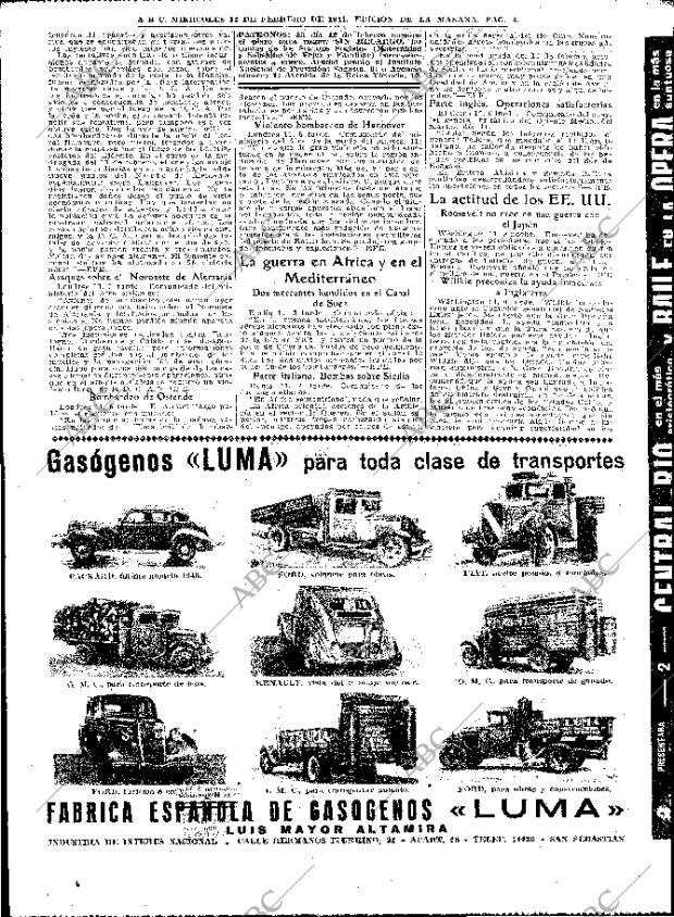 ABC MADRID 12-02-1941 página 4