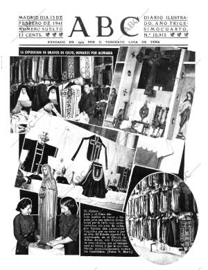 ABC MADRID 13-02-1941 página 1