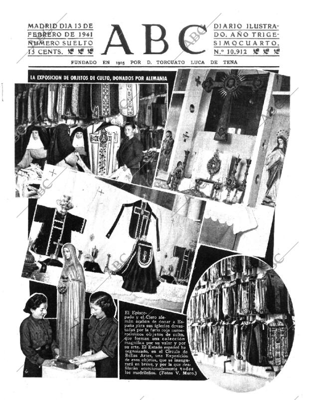 ABC MADRID 13-02-1941 página 1