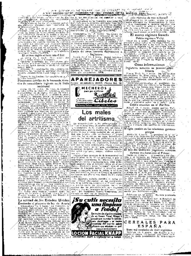 ABC MADRID 15-02-1941 página 5