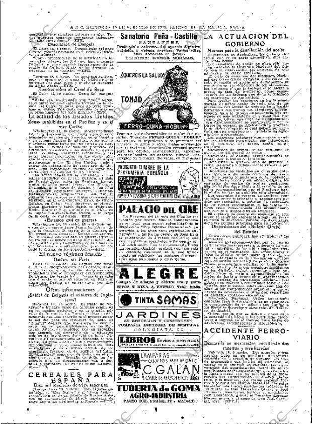 ABC MADRID 19-02-1941 página 9