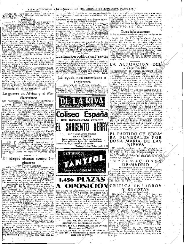 ABC SEVILLA 19-02-1941 página 5