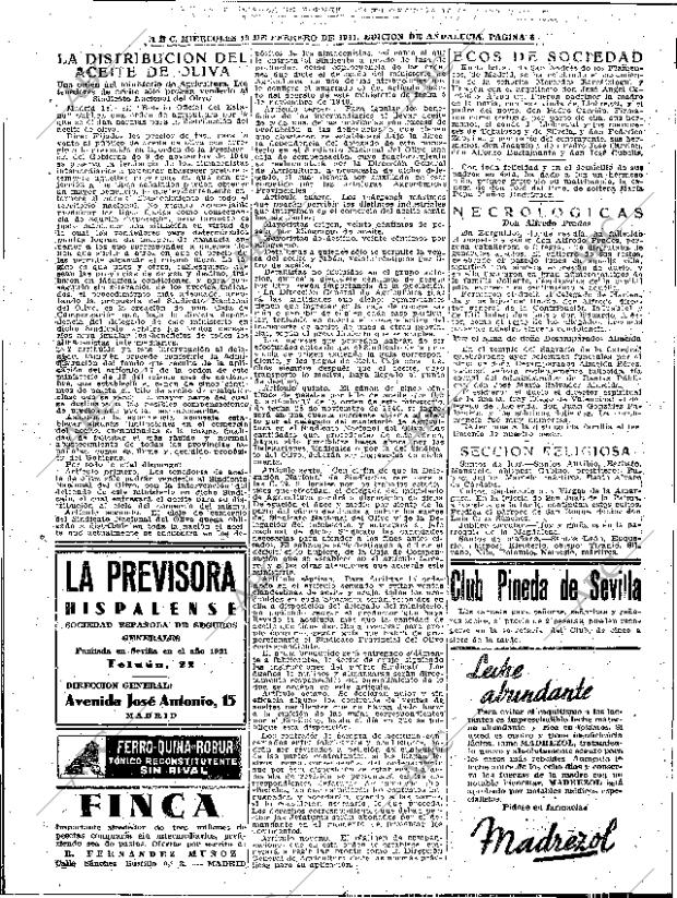 ABC SEVILLA 19-02-1941 página 6