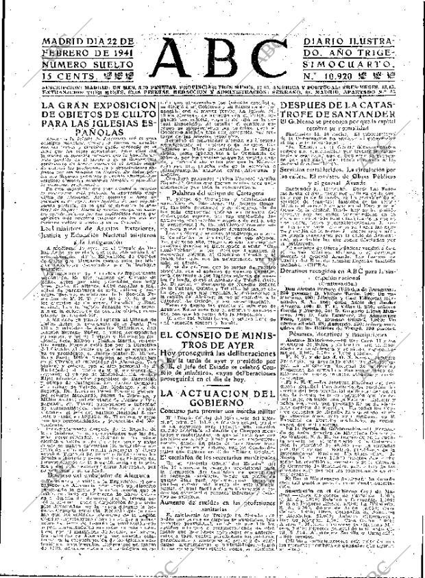 ABC MADRID 22-02-1941 página 3