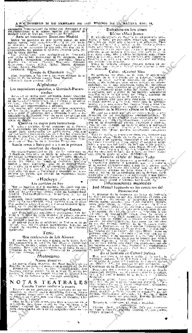 ABC MADRID 23-02-1941 página 14