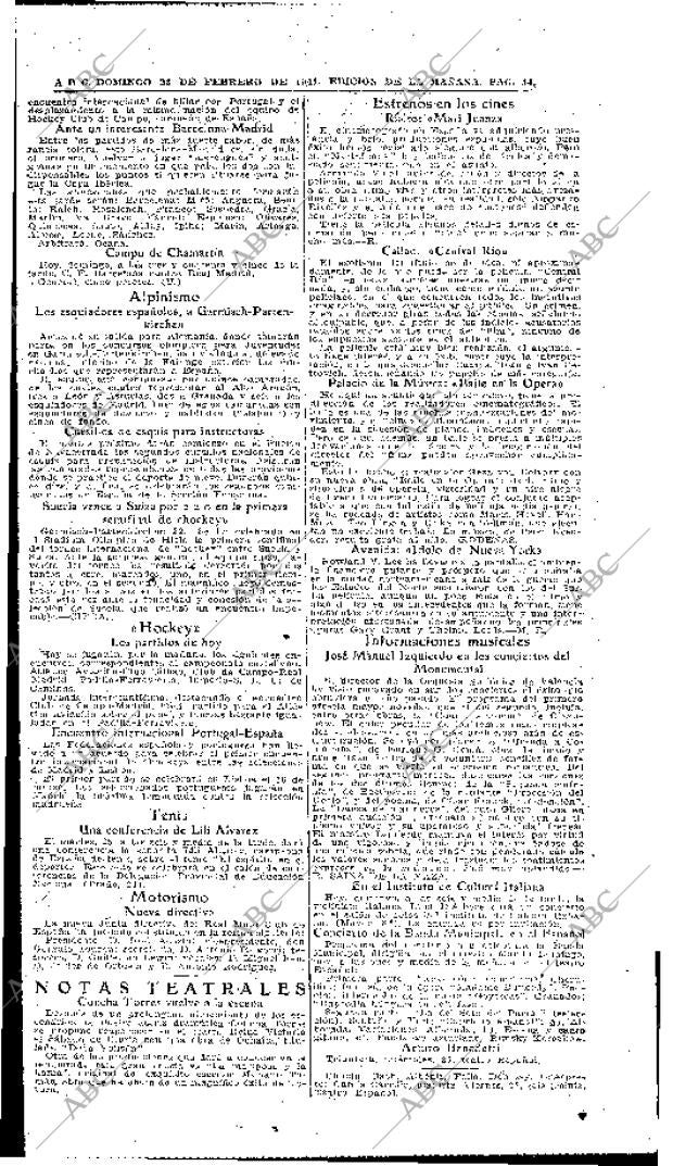 ABC MADRID 23-02-1941 página 14