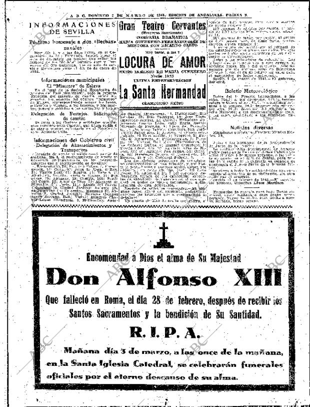ABC SEVILLA 02-03-1941 página 2
