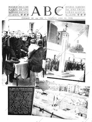 ABC MADRID 06-03-1941 página 1