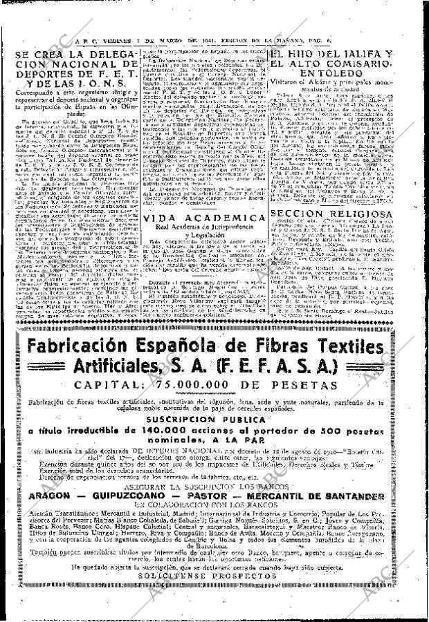 ABC MADRID 07-03-1941 página 8