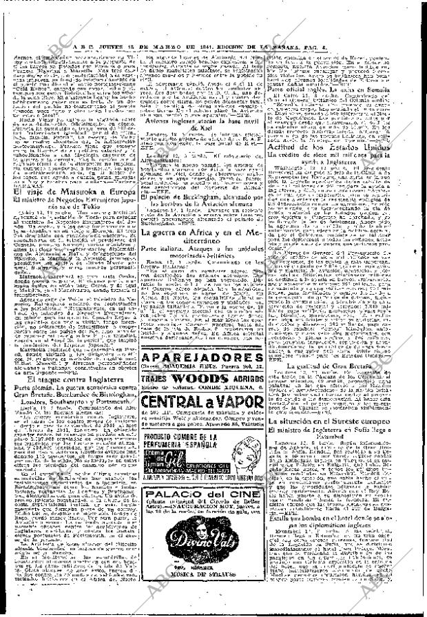 ABC MADRID 13-03-1941 página 8