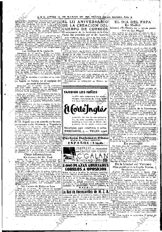 ABC MADRID 13-03-1941 página 9