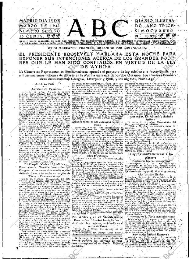 ABC MADRID 15-03-1941 página 3