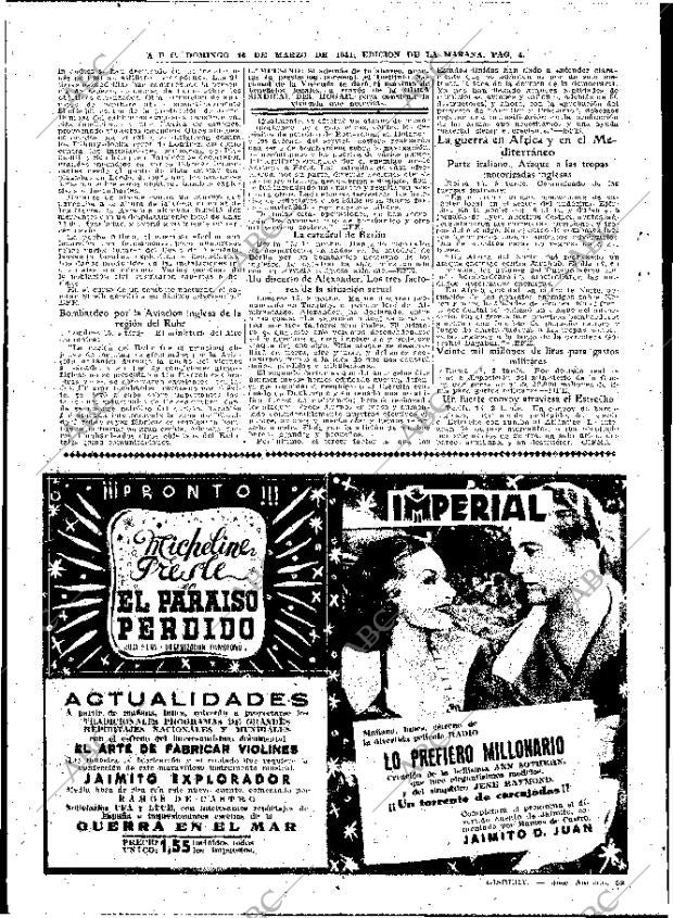 ABC MADRID 16-03-1941 página 4