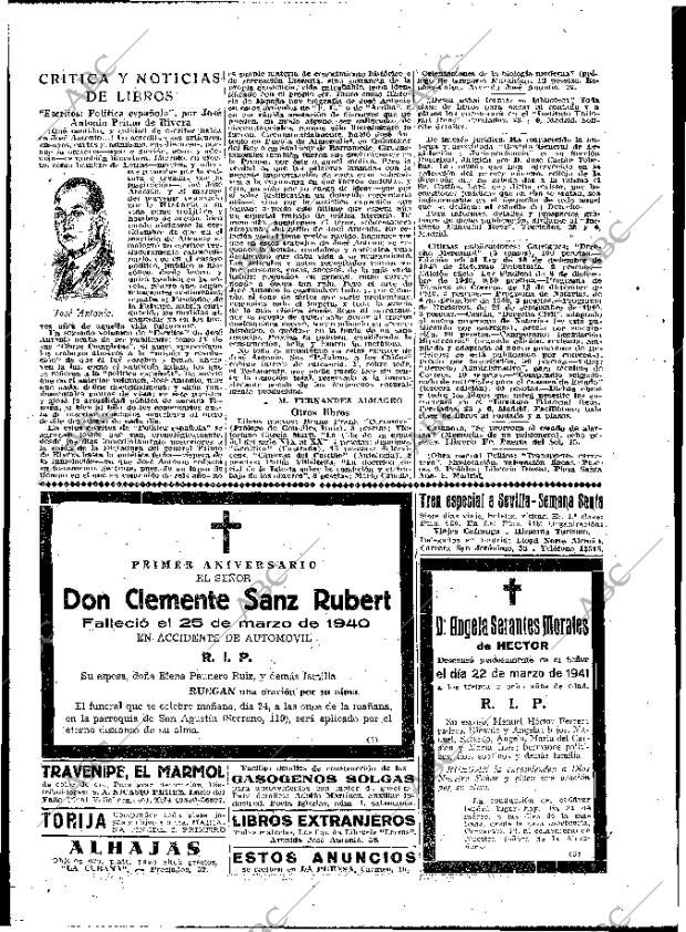 ABC MADRID 23-03-1941 página 2