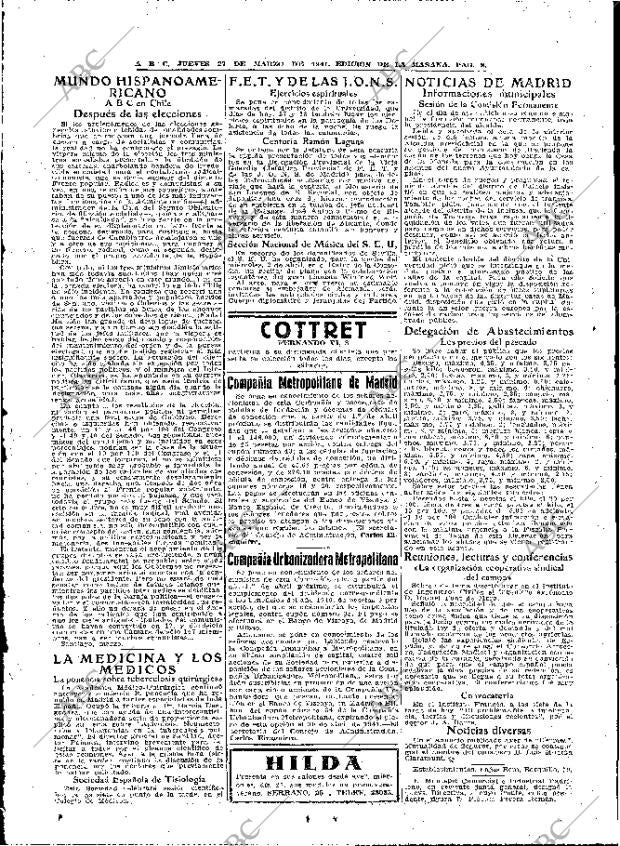 ABC MADRID 27-03-1941 página 8