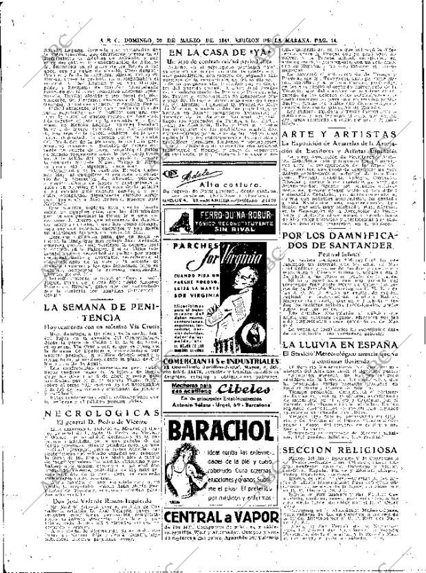 ABC MADRID 30-03-1941 página 14