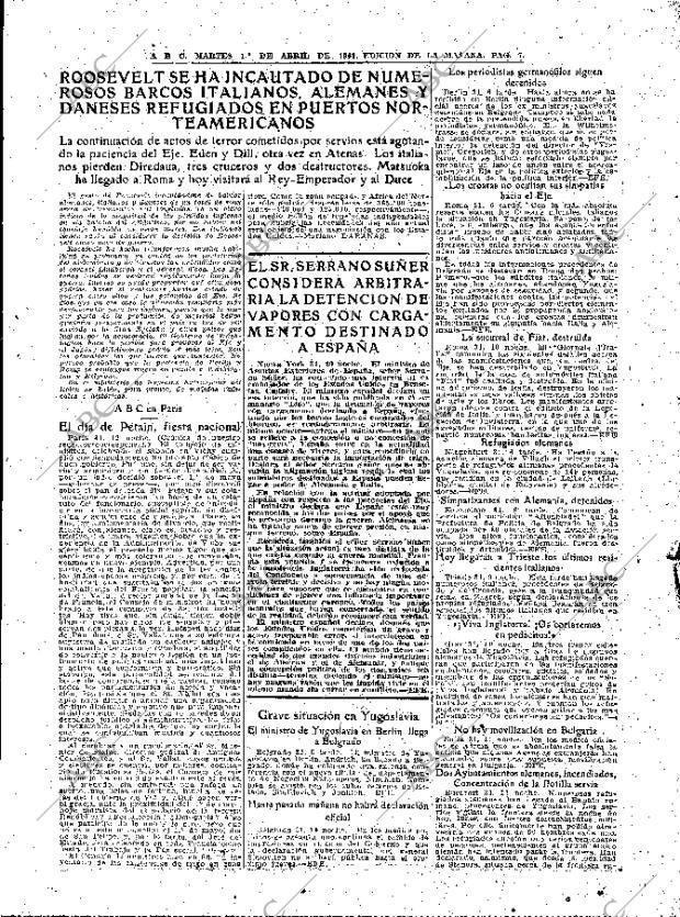 ABC MADRID 01-04-1941 página 7