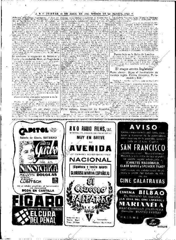 ABC MADRID 10-04-1941 página 4