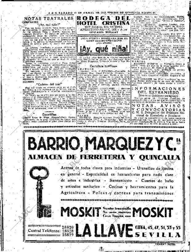 ABC SEVILLA 19-04-1941 página 10