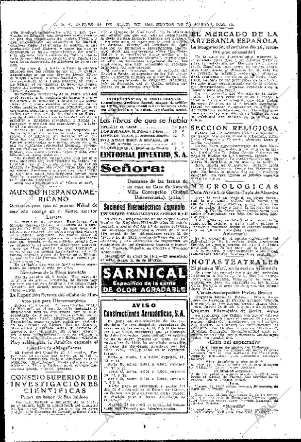 ABC MADRID 24-04-1941 página 10