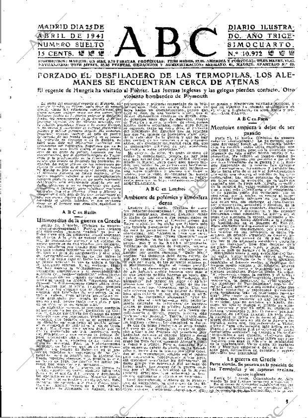 ABC MADRID 25-04-1941 página 3