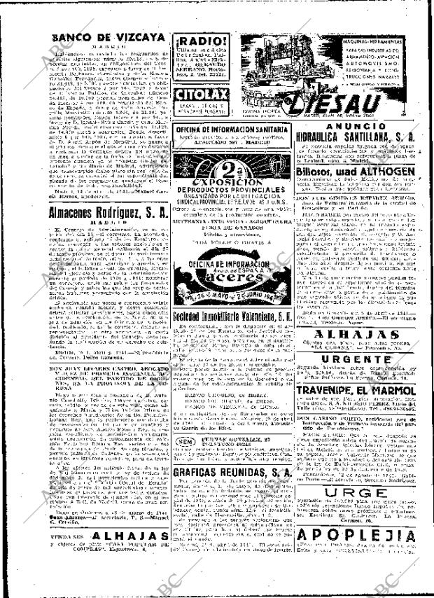 ABC MADRID 26-04-1941 página 12