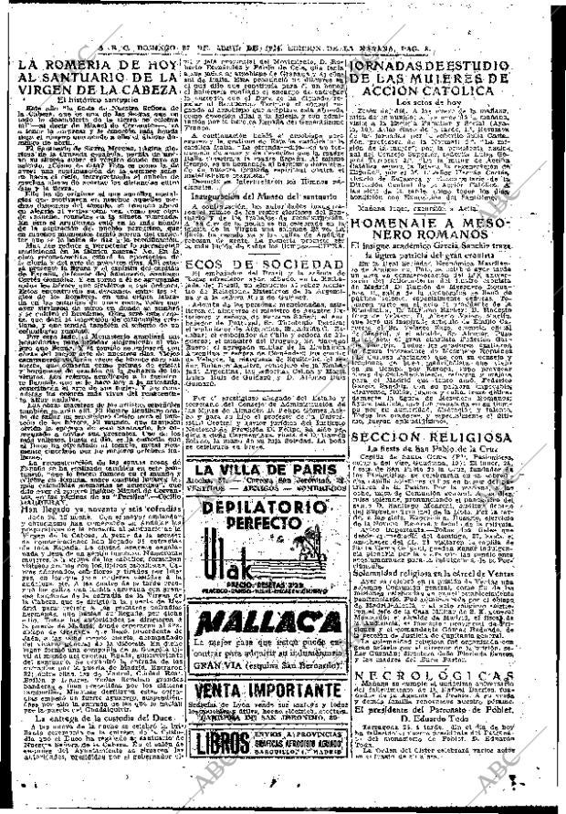 ABC MADRID 27-04-1941 página 8