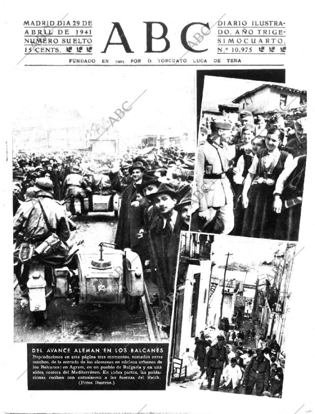 ABC MADRID 29-04-1941 página 1