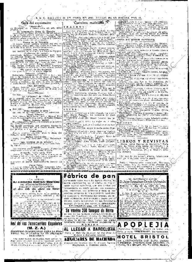 ABC MADRID 29-04-1941 página 11