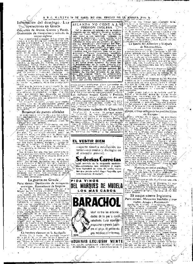 ABC MADRID 29-04-1941 página 5