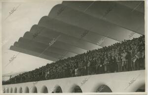 Inauguración del Hipódromo de la Zarzuela. En la imagen, aspecto de la tribuna