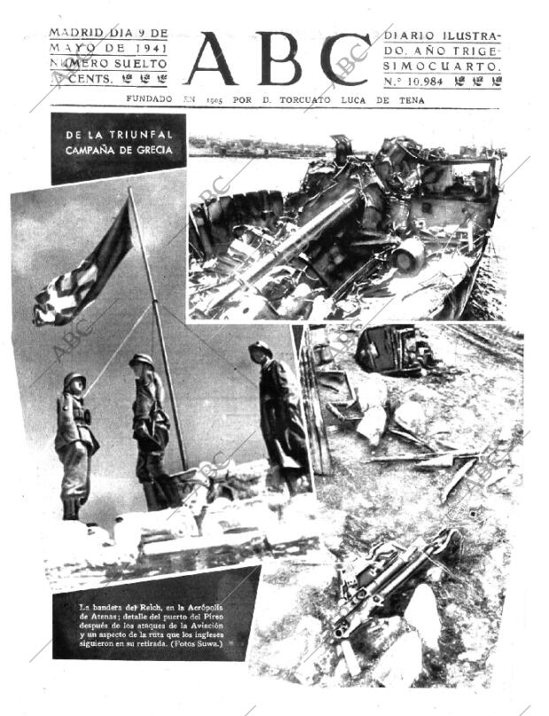 ABC MADRID 09-05-1941 página 1