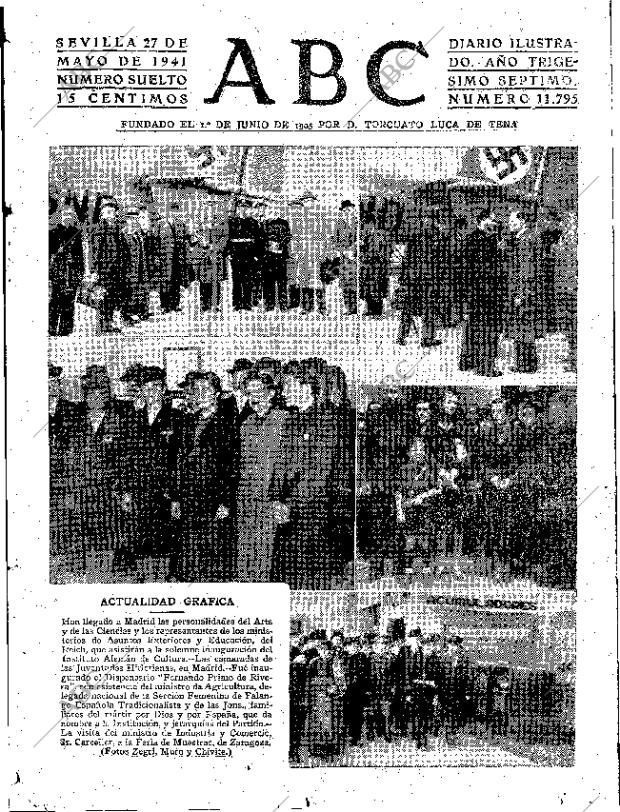 ABC SEVILLA 27-05-1941 página 1