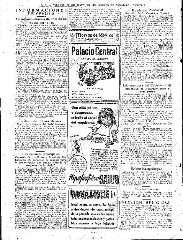 ABC SEVILLA 30-05-1941 página 2