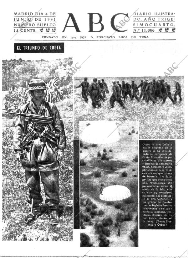 ABC MADRID 04-06-1941 página 1