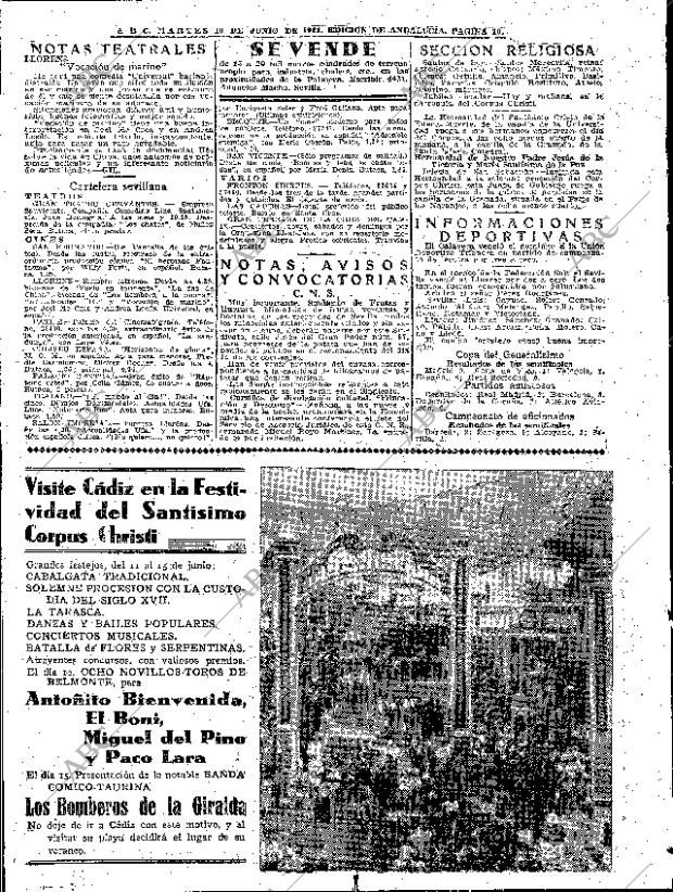 ABC SEVILLA 10-06-1941 página 10