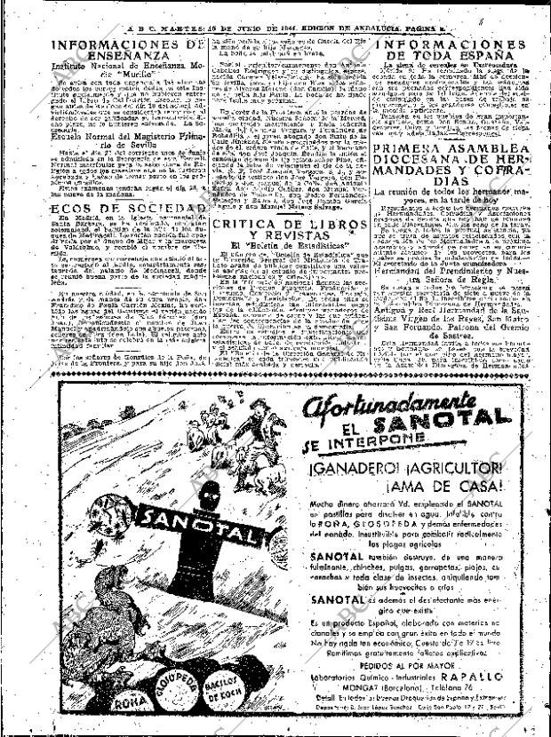 ABC SEVILLA 10-06-1941 página 2