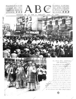 ABC MADRID 13-06-1941 página 1