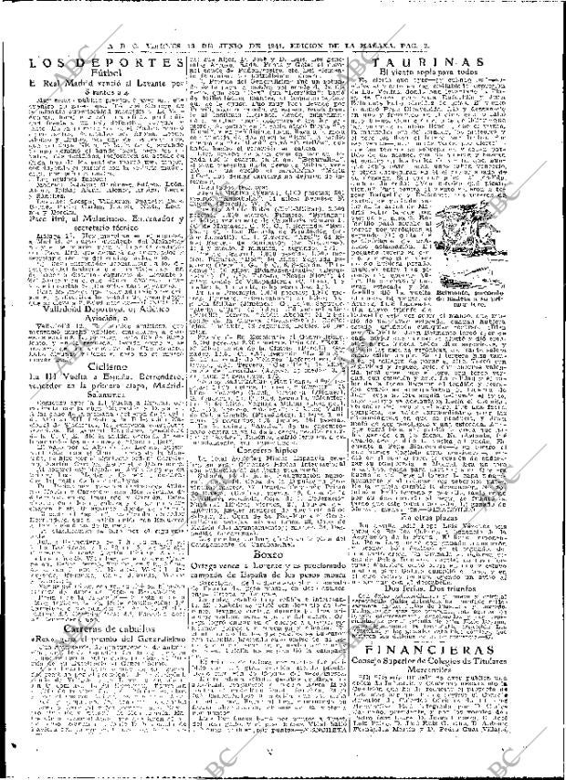 ABC MADRID 13-06-1941 página 2