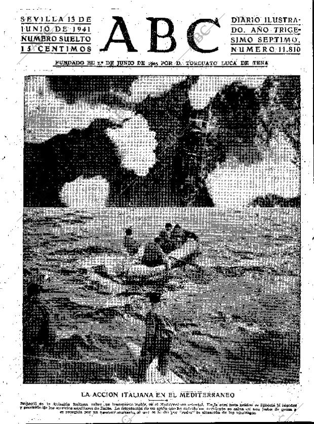 ABC SEVILLA 13-06-1941 página 1